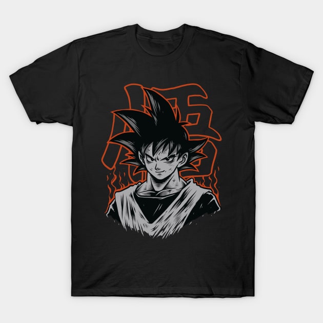 Black goku T-Shirt by iwanmust98